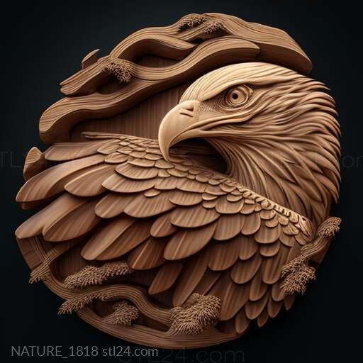 Nature and animals (st eagle 2, NATURE_1818) 3D models for cnc